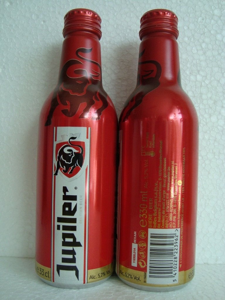 JUPILER Belgian Beer Alu Bottle, Ophalen of Verzenden, Zo goed als nieuw, Reclamebord, Plaat of Schild, Jupiler