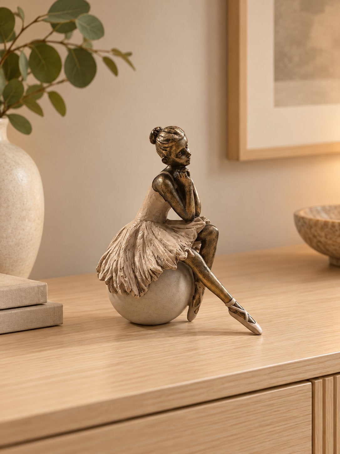 Handgemaakt ballerina beeldje, Ophalen of Verzenden, Zo goed als nieuw, Mens
