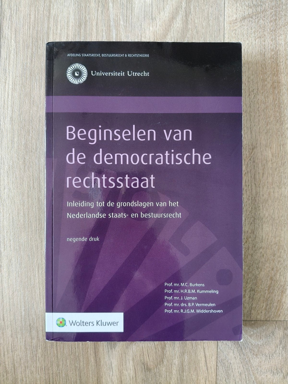 Beginselen van de democratische rechtsstaat - 9e druk, Zo goed als nieuw, Gamma, Burkens, Kummeling, Uzman, Vermeulen, Widdershoven