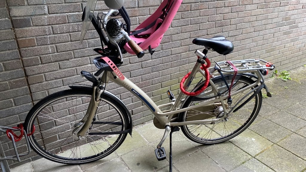 Gazelle fiets met kinderzitje en windscherm, Ophalen, Versnellingen, Batavus, 53 tot 56 cm
