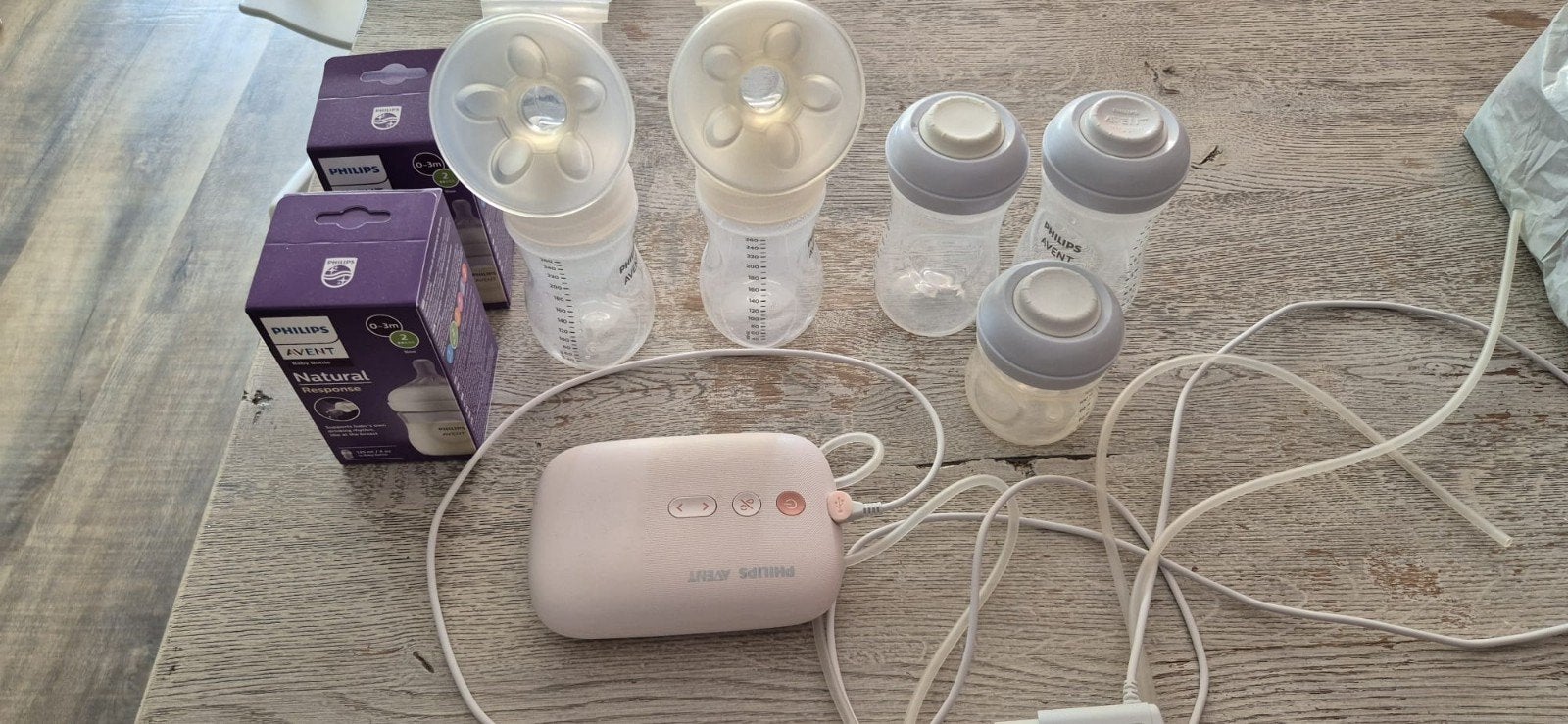 Philips Avent Dubbele Elektrische Borstkolf met Flessenset, Ophalen