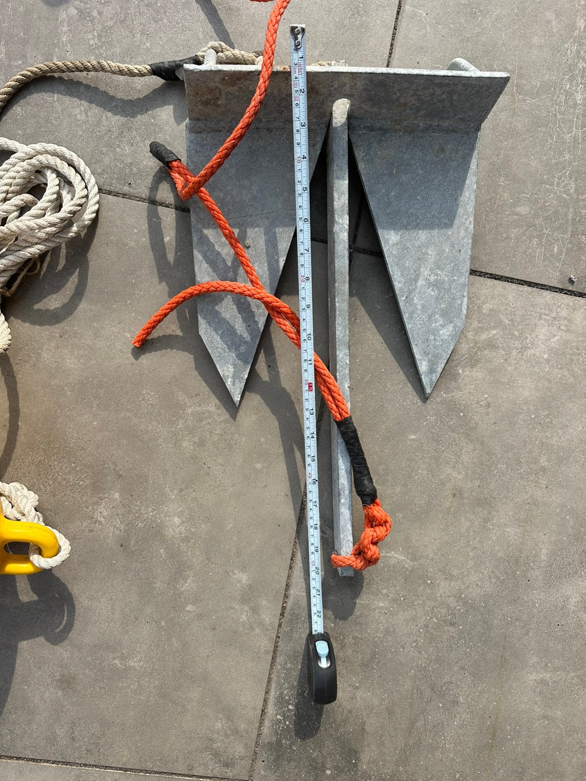 Anker en Boei + touw, Ophalen, Gebruikt, B, Zeilboot of Motorboot