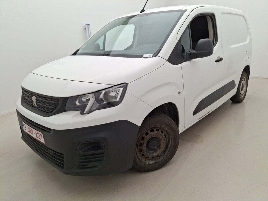 Peugeot Partner 1.5 Standaard L1 LichtblauwHDI 2021 ECC, Auto's, Peugeot, Gebruikt, 4 cilinders, Wit, 75 pk