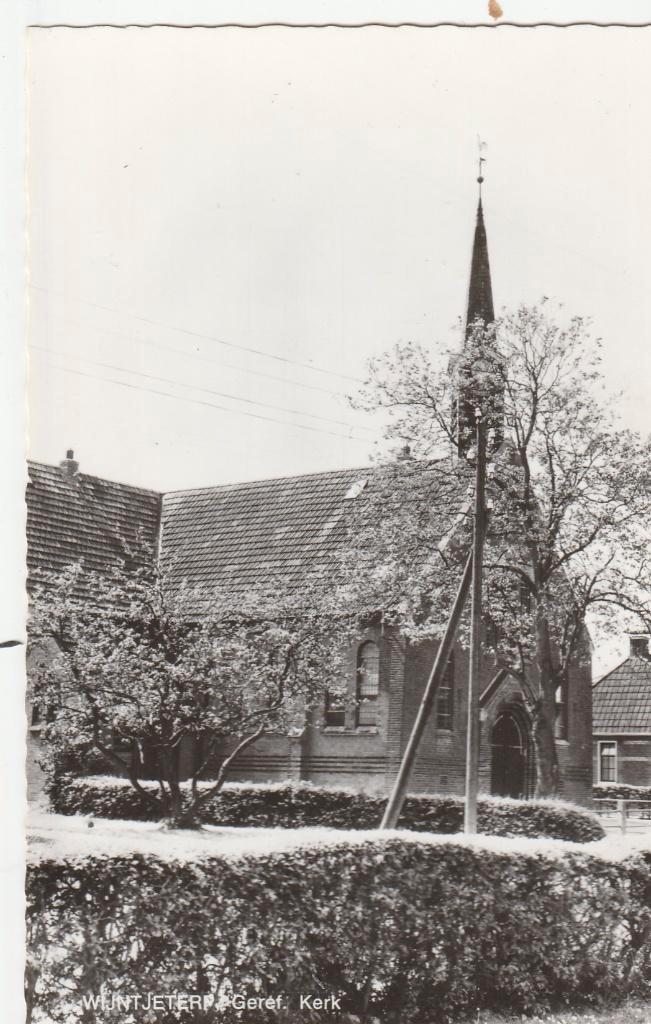 wijntjeterp- ger. kerk, Verzamelen, Ansichtkaarten | Nederland, Ophalen of Verzenden, Friesland