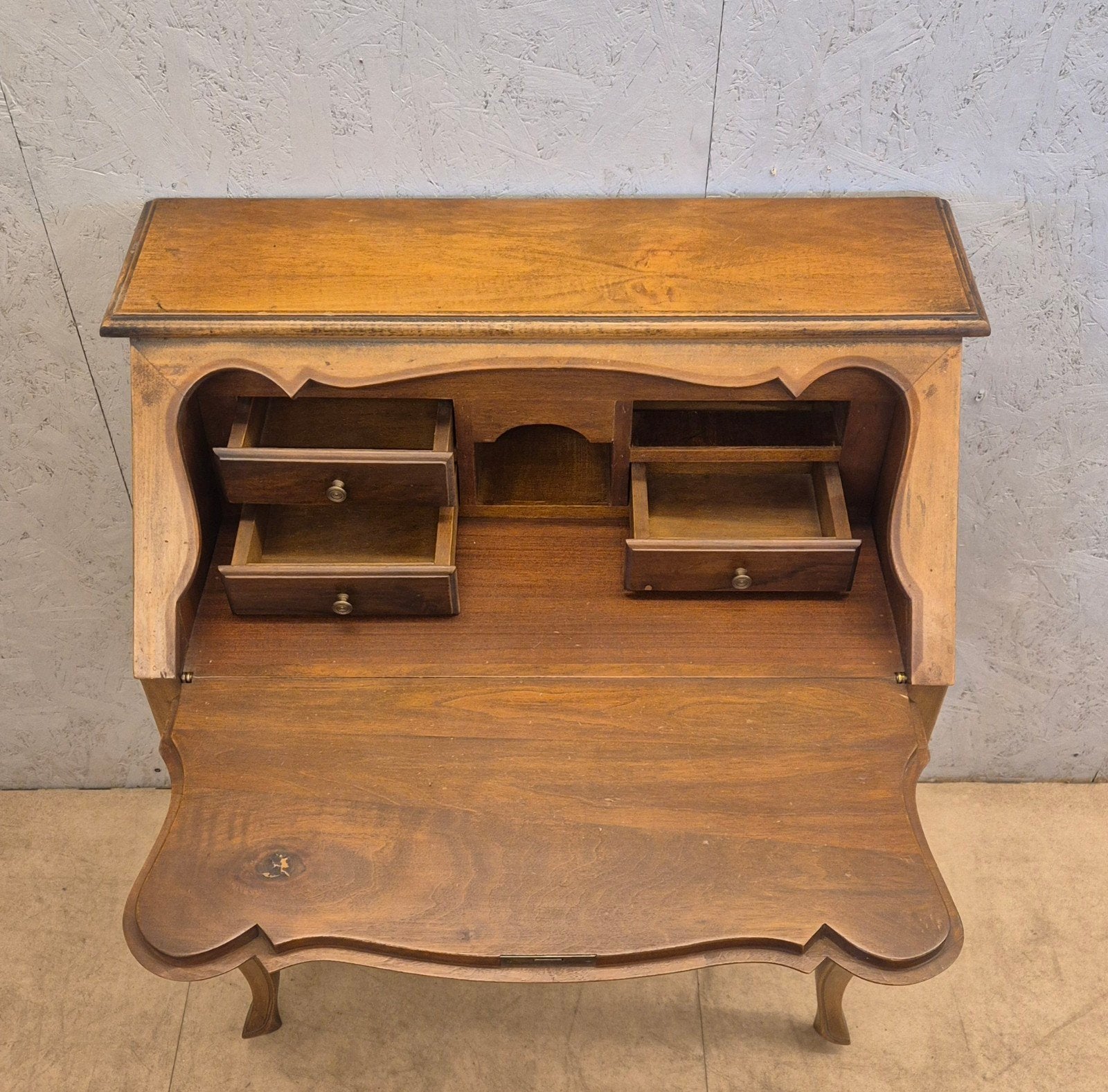 Vintage secretaire / schrijfbureau Louis XV stijl, Ophalen, Gebruikt, N.v.t, N.v.t