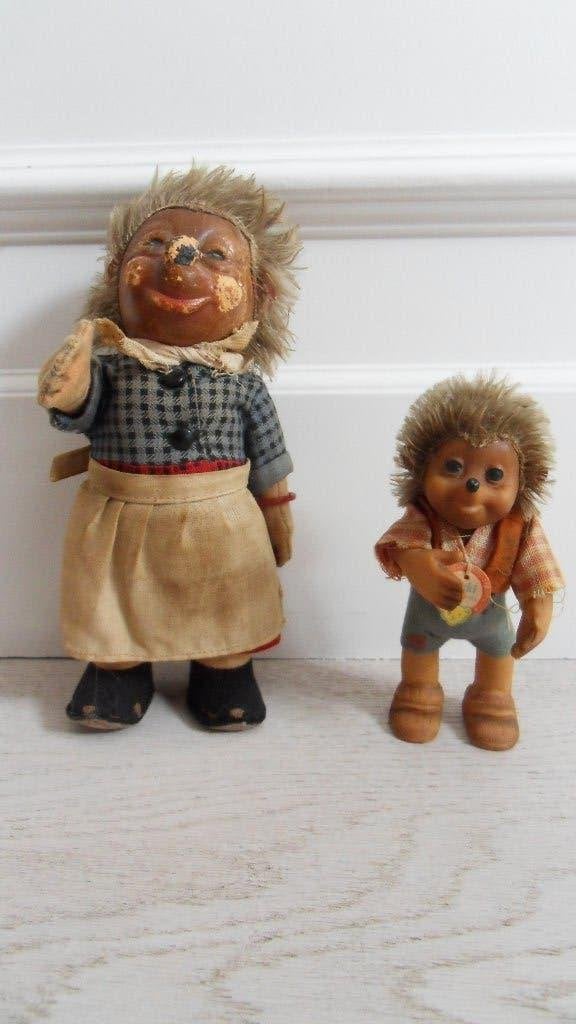 Steiff : Macki 12 cm en Micki 17 cm Jaren 50, Antiek en Kunst, Ophalen of Verzenden
