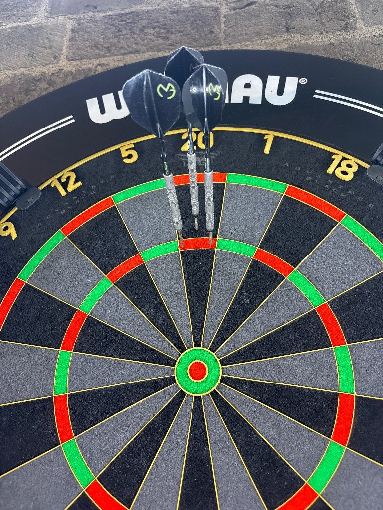 Michael van Gerwen exact Darts 23 gram 90% ruilen kan!, Verzenden, Zo goed als nieuw, Pijlen, Soft tip