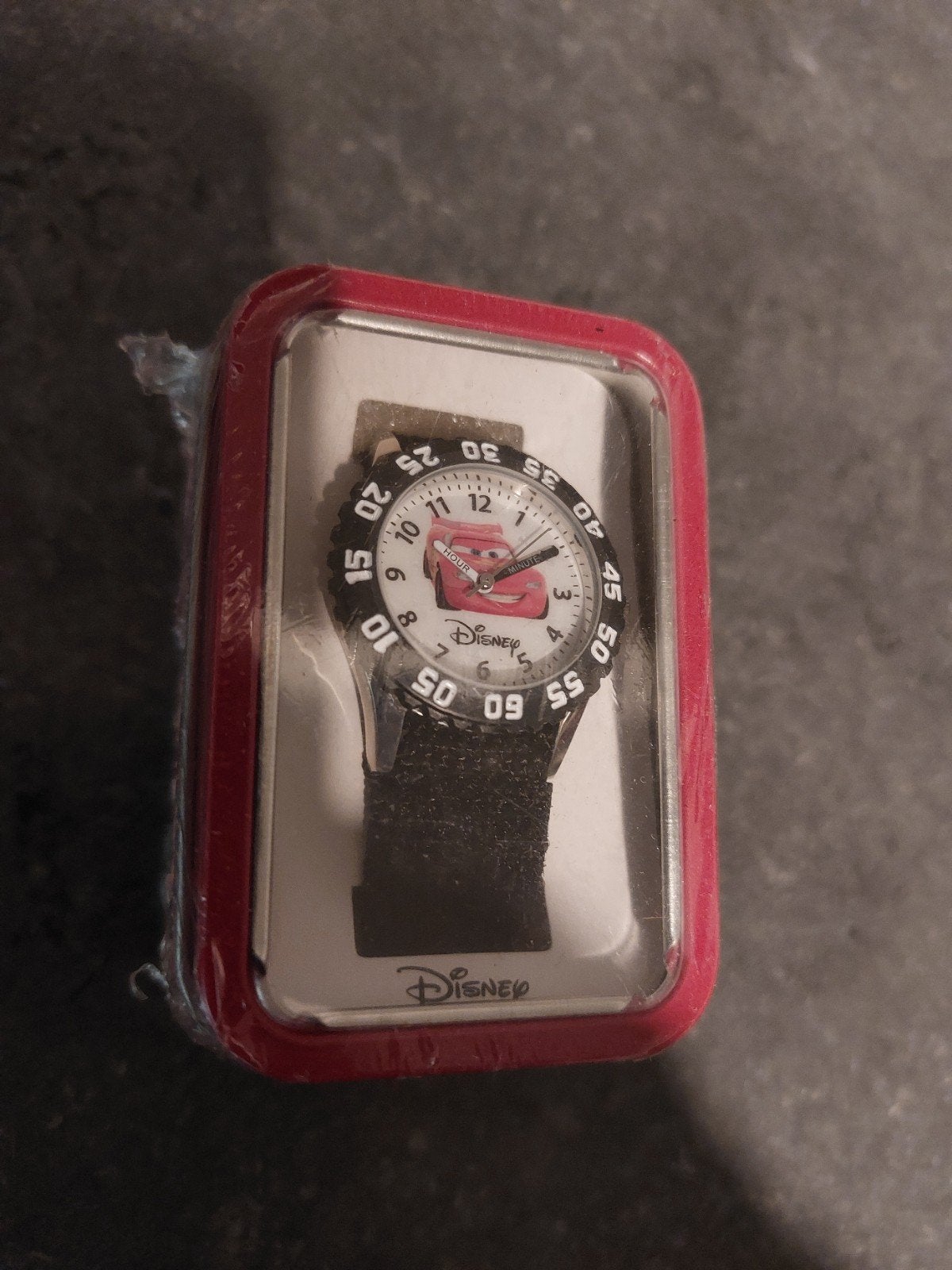 Disney Cars horloge met batterij in blikje, Ophalen of Verzenden, Nieuw, Meerkleurig, Jongen