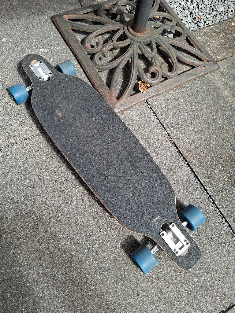 Longboard Black Dragon 92 cm, Ophalen, Zo goed als nieuw, Skateboard, Longboard