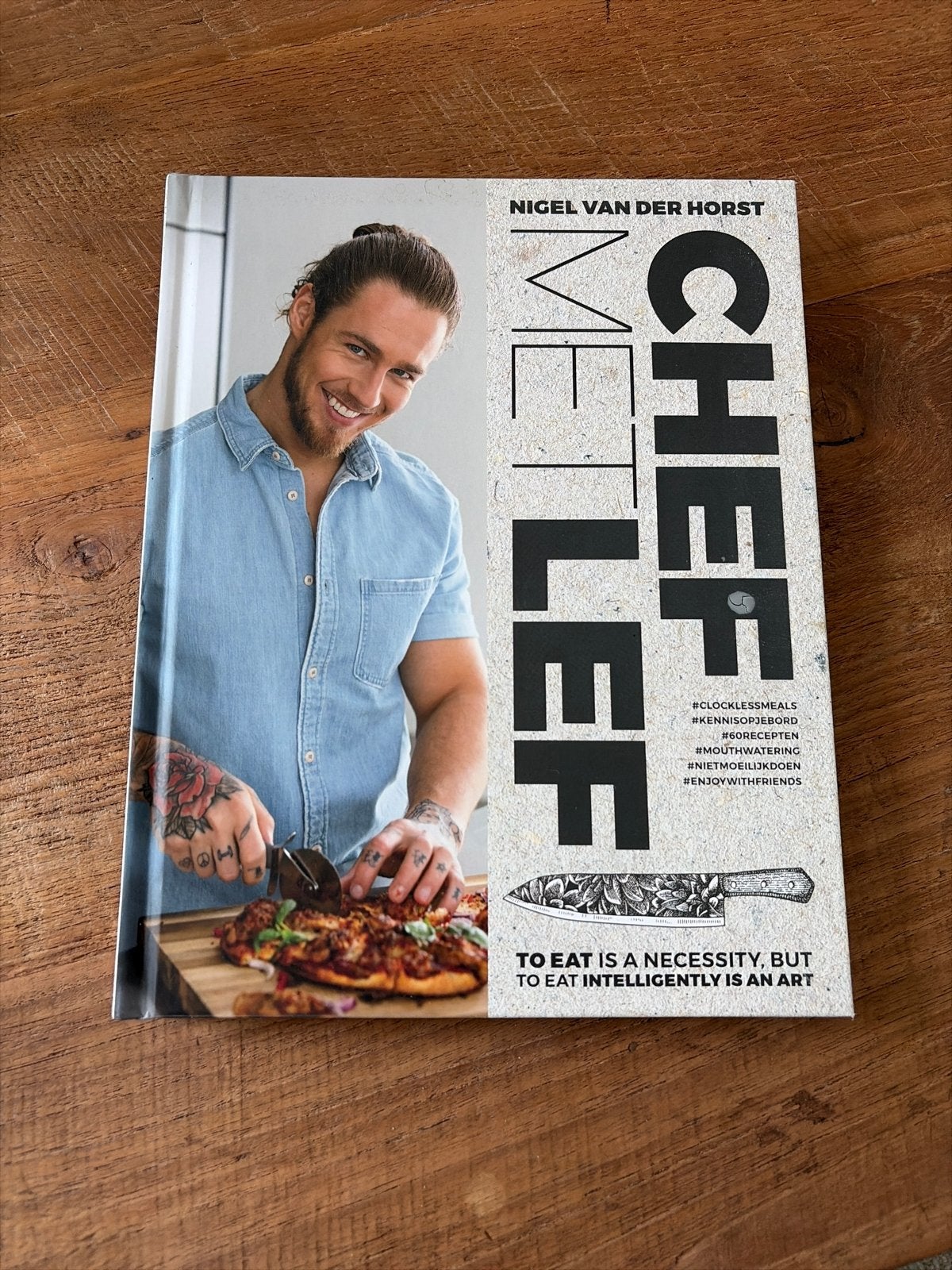 Chef Met Lef - Nigel van der Horst Kookboek, Boeken, Voorgerechten en Soepen, Ophalen of Verzenden, Zo goed als nieuw, Gezond koken
