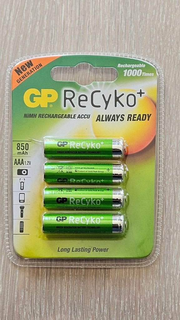 GP ReCyKo+ batterijen (4 stuks) oplaadbare batterij, Audio, Tv en Foto, Accu's en Batterijen, Verzenden, Nieuw, Oplaadbaar