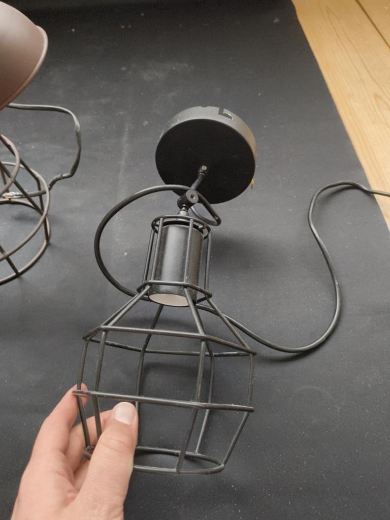 2 lampen, Huis en Inrichting, Lampen | Hanglampen, Ophalen, Minder dan 50 cm