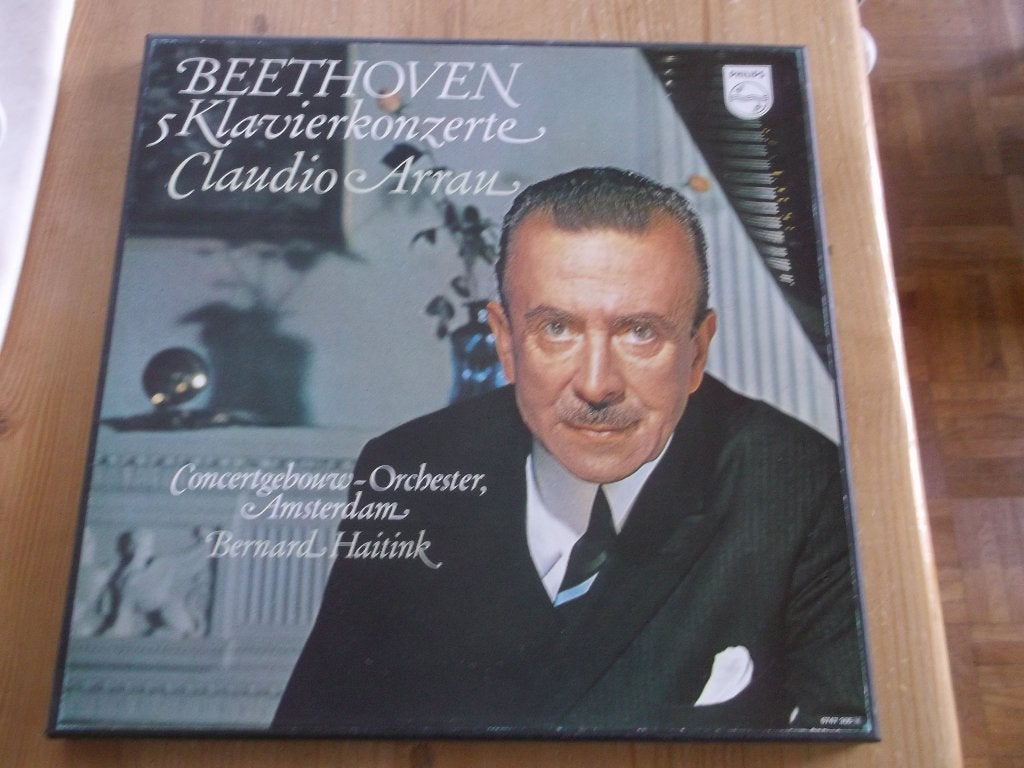 Beethoven~5 Klavierkonzerte~Claudio Arau~CGO~Haitink (4 LP), Soloconcert, Ophalen of Verzenden, Zo goed als nieuw, 12 inch
