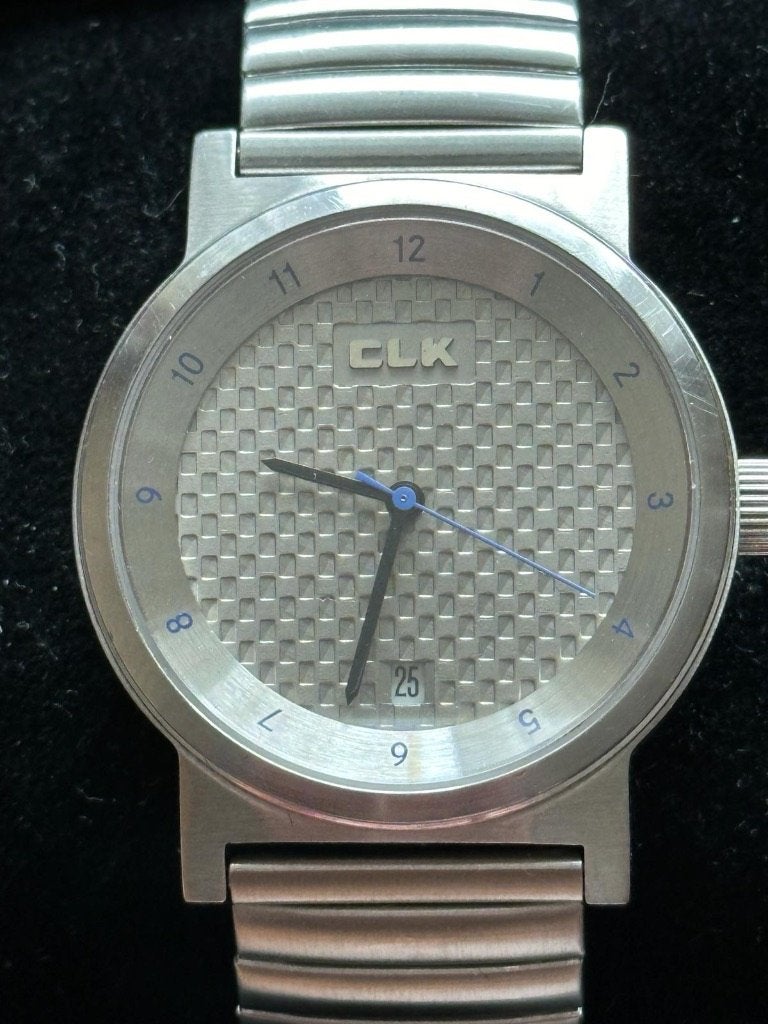 Mercedes CLK horloge automaat., Sieraden, Tassen en Uiterlijk, Horloges | Heren, Staal, Staal, Polshorloge, Zo goed als nieuw