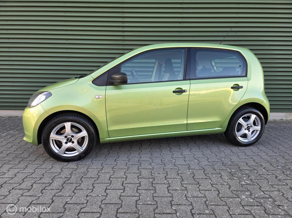 Skoda Citigo 1.0 Greentech Elegance|Airco|Lime-Groen|, Voorwielaandrijving, Euro 5, Gebruikt, Handgeschakeld