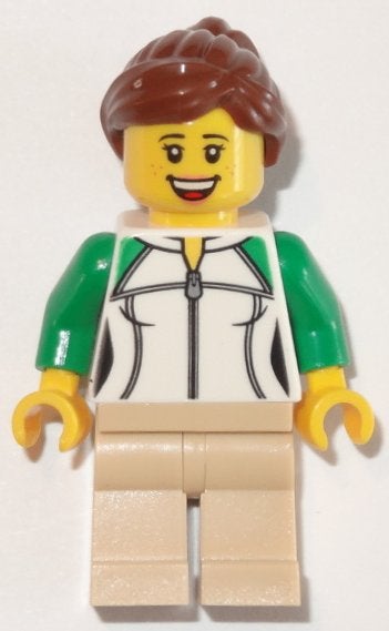 LEGO City trn250 Train Passenger - Female, White and Green, City, Lego, Nieuw, Ophalen of Verzenden