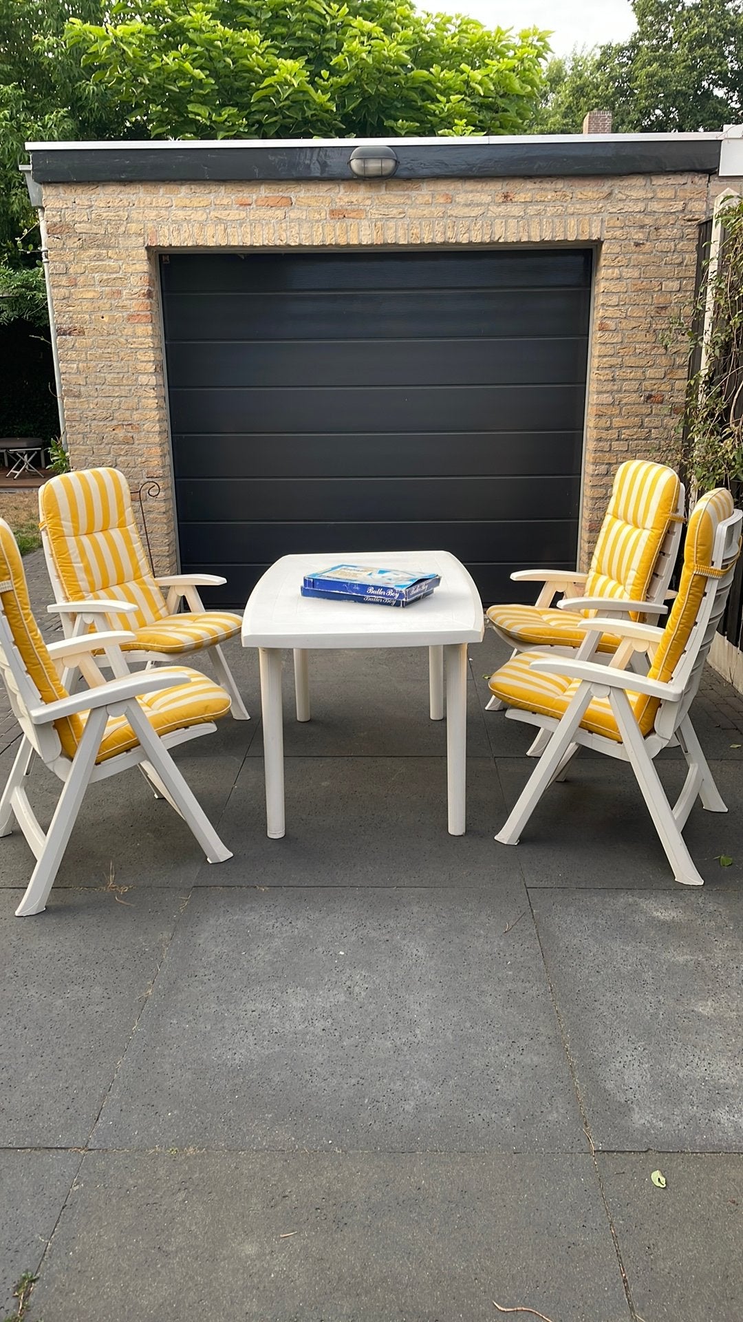 Hartman tuinset, Ophalen, 4 zitplaatsen, Kunststof, Gebruikt