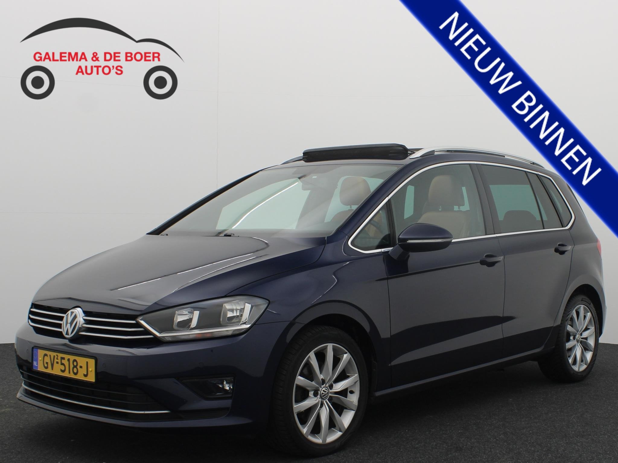 Volkswagen Golf Sportsvan 1.4 TSI Business Edition 1STE EIG, Euro 6, Blauw, Onderhoudsboekje, 66 €/maand
