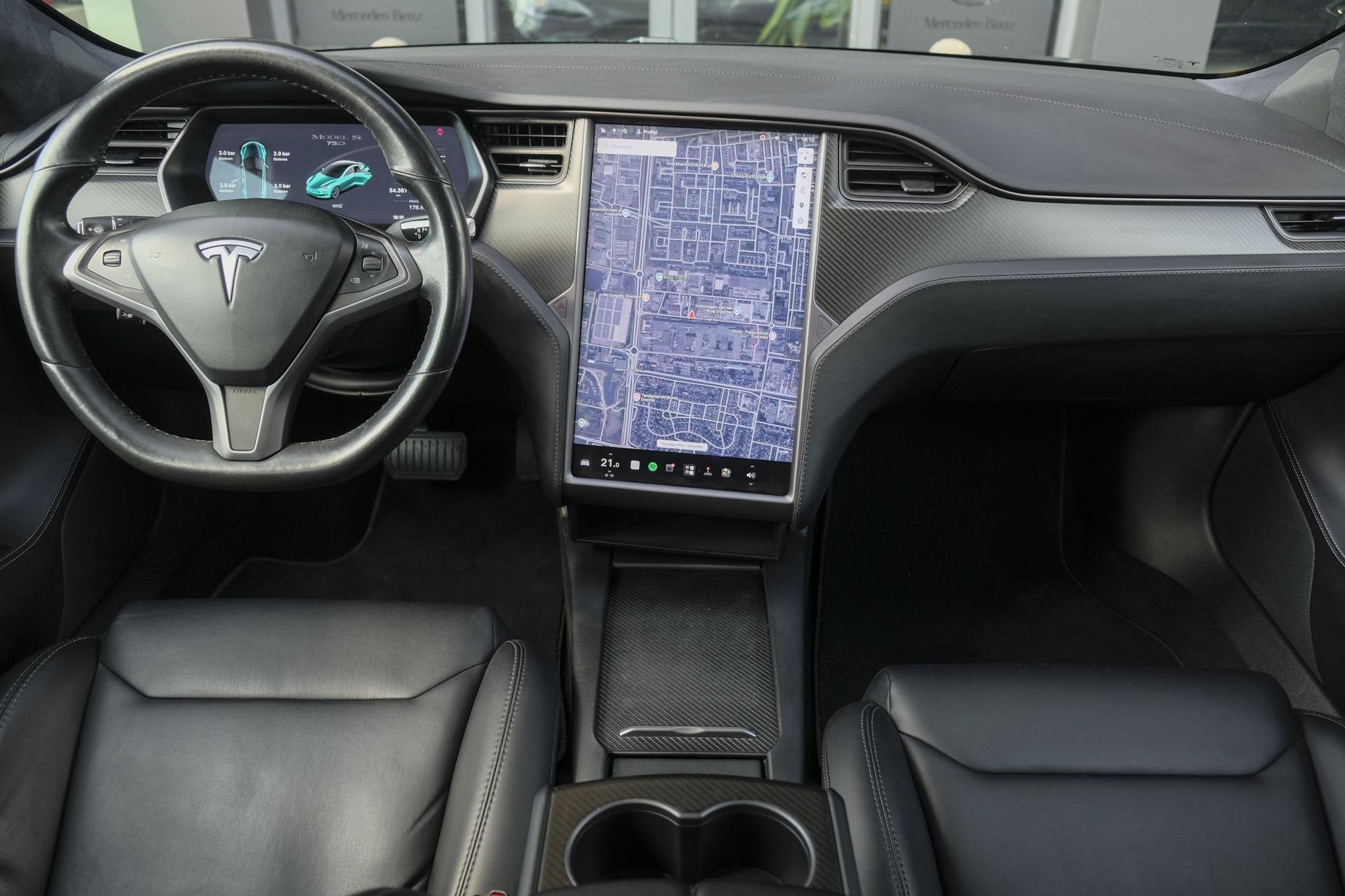 Tesla Model S 75D 333pk AWD Panoramadak *SOH 88%* Autopilot, Auto's, Tesla, Stof, Gebruikt, Model S, Origineel Nederlands
