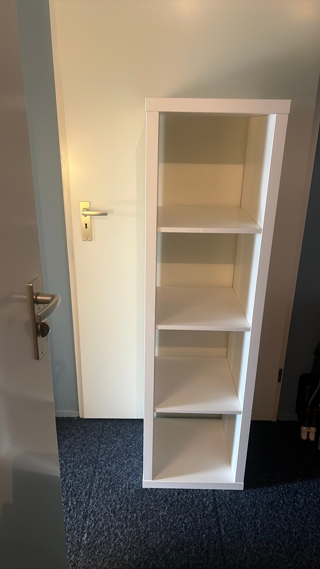 Witte Kallax kast 1x4vakken in nieuwstaat, Ophalen, 50 tot 100 cm, Zo goed als nieuw, Minder dan 100 cm