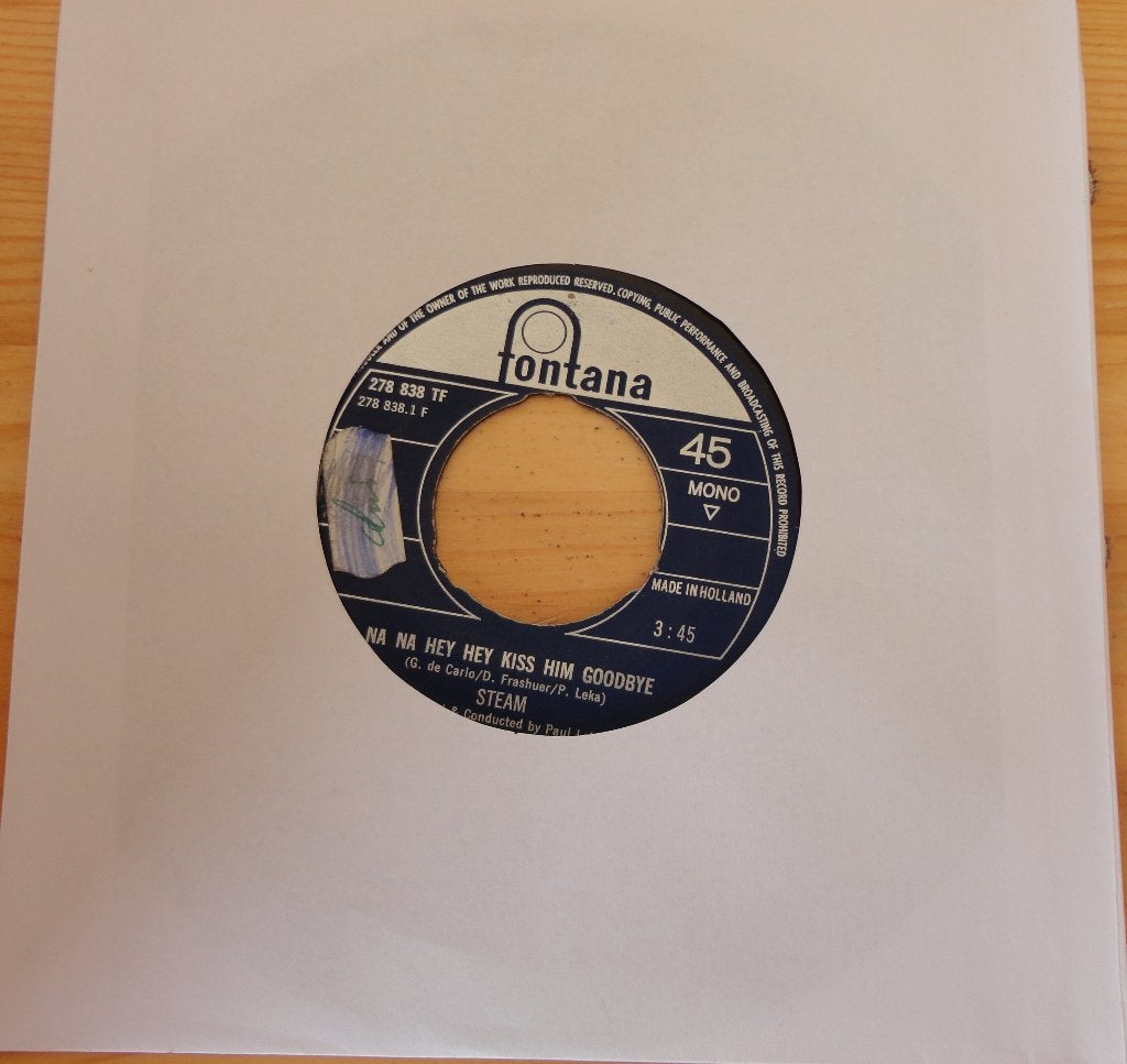 Steam > Na na hey hey kiss him goodbye, Ophalen of Verzenden, Gebruikt, 7 inch, Pop