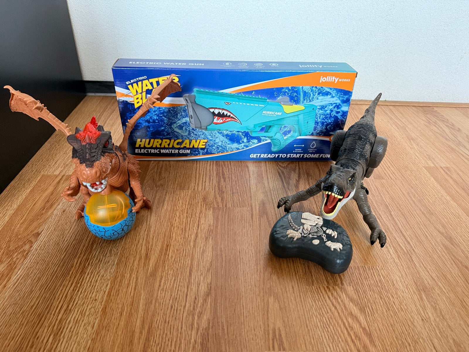 Dinosaurus speelgoed set met waterpistool, Ophalen, Gebruikt, Jongen of Meisje