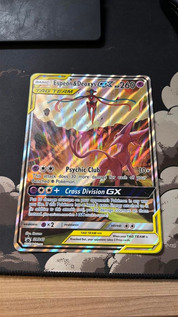 Espeon&Deoxys JUMBO kaart, Ophalen, Zo goed als nieuw