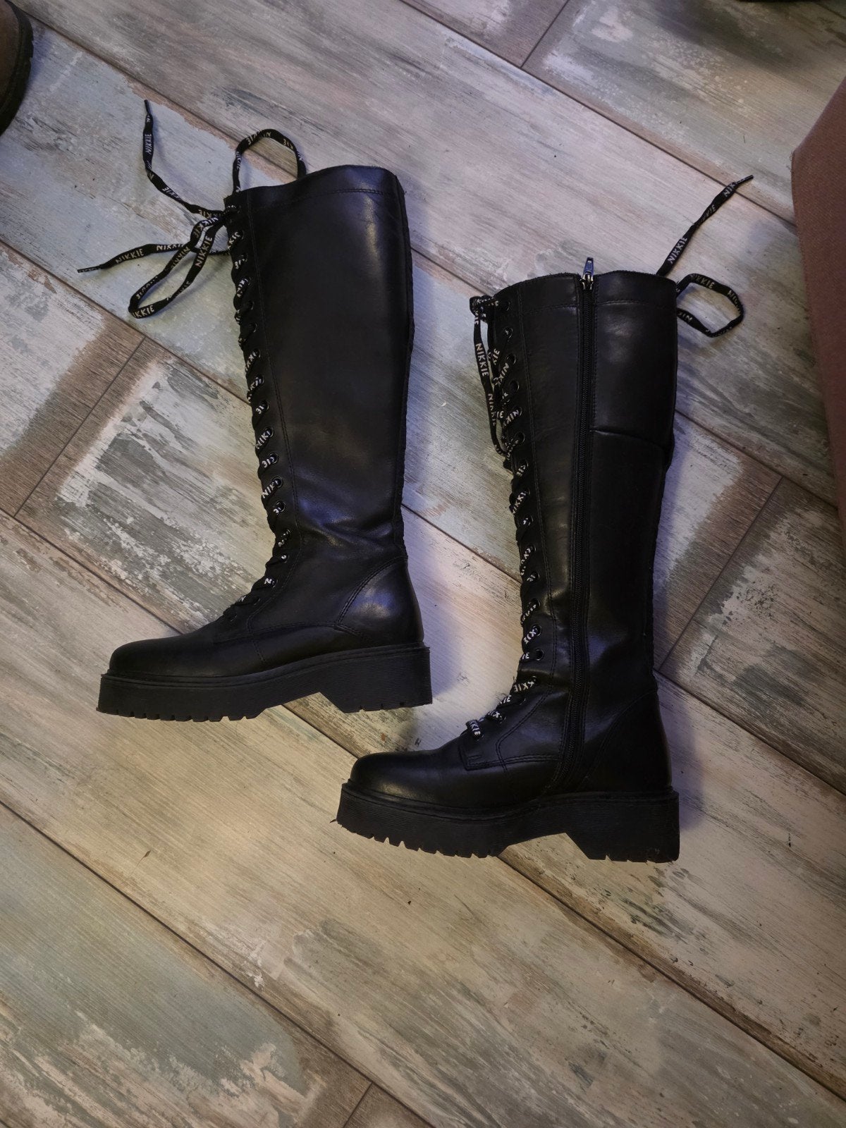 Nikkie laarzen maat 36, Kleding | Dames, Schoenen, Hoge laarzen, Zwart, Ophalen of Verzenden, Nikkie