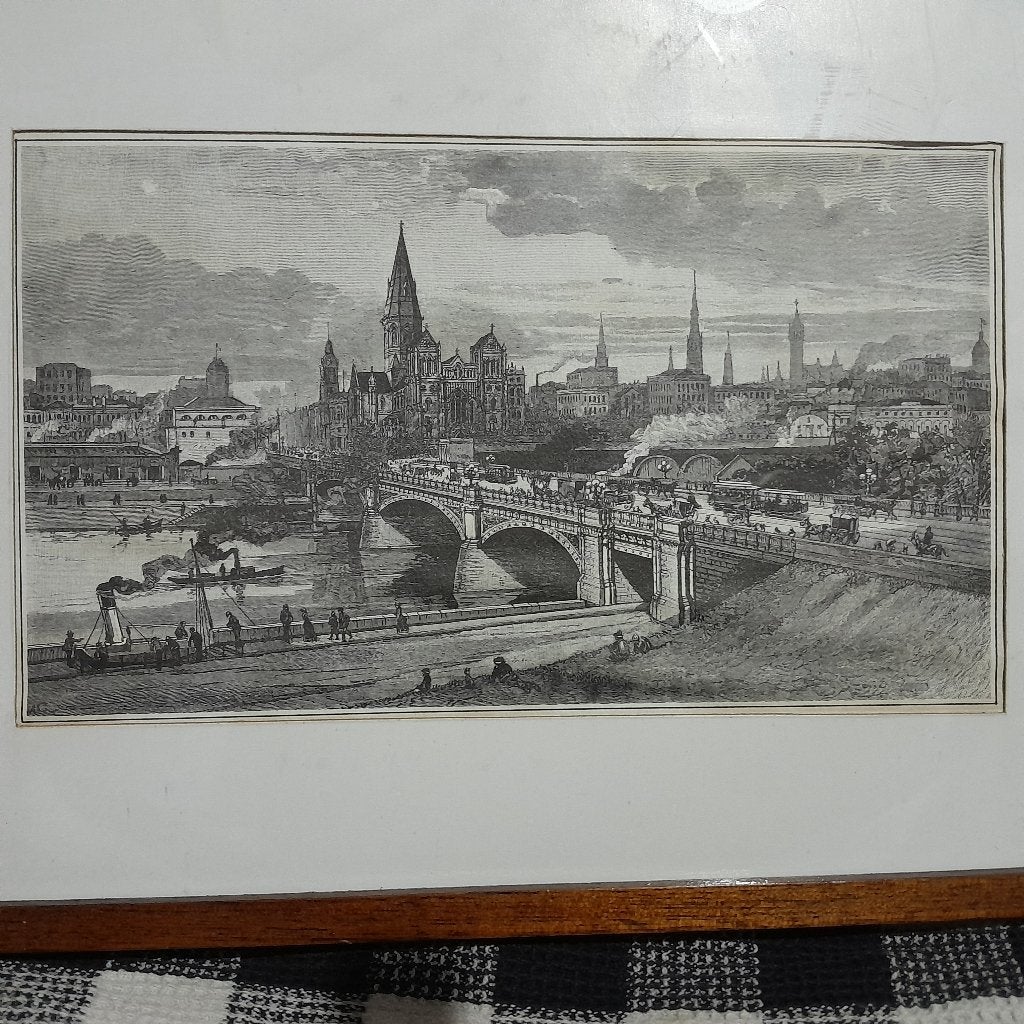 ets van Albert Charles Cooke (1836-1902), 1800 - 1899, Ets, Ophalen of Verzenden, 24 cm