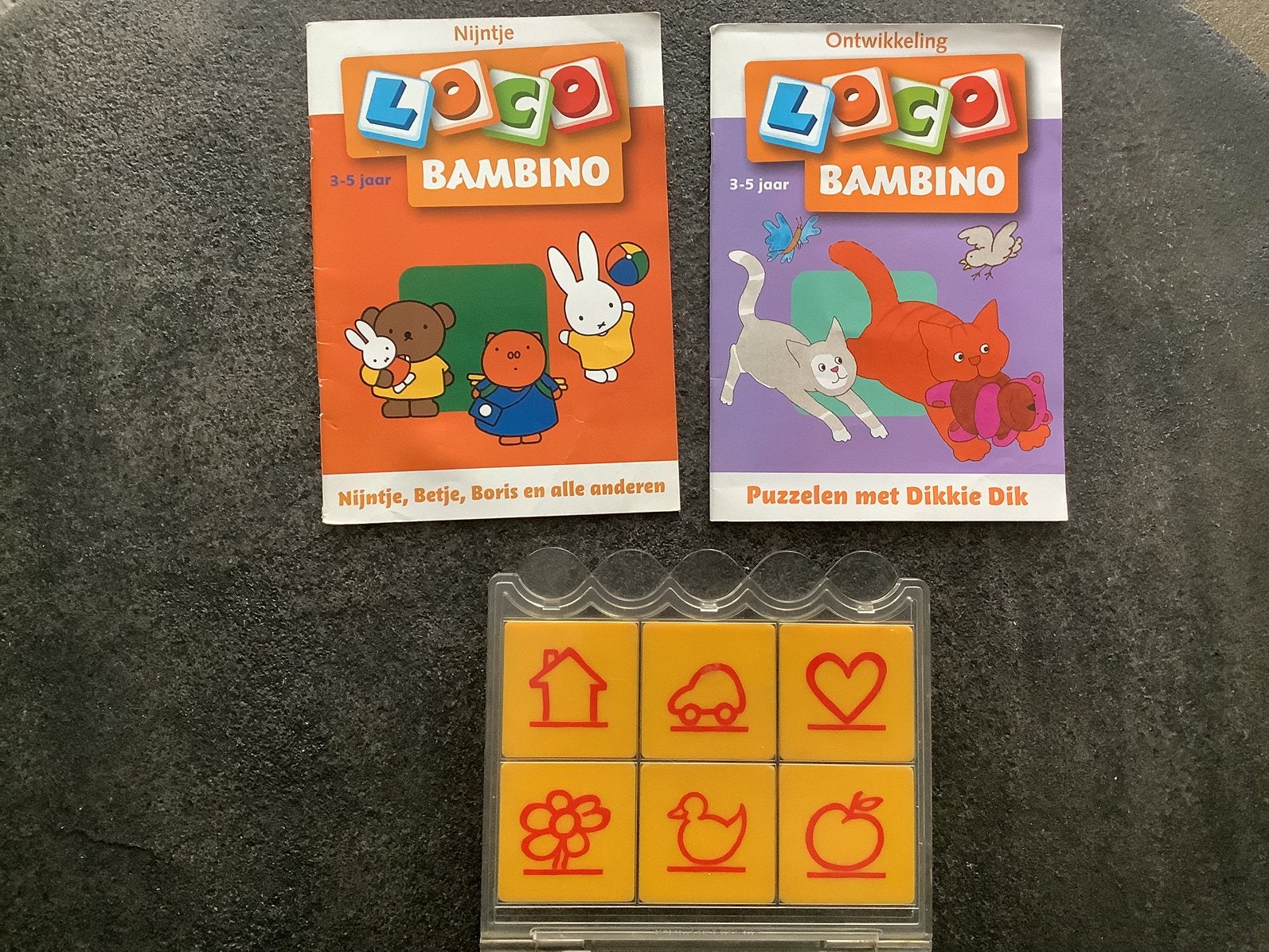 Bambino loco doos + 2 boekjes nijntje dikkie dik 3-5 jaar, Ophalen of Verzenden
