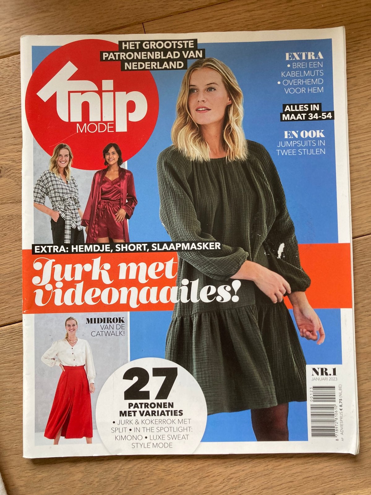 Knipmode nummer 1 van 2023, Ophalen of Verzenden, Zo goed als nieuw, Vrouw, Knipmode