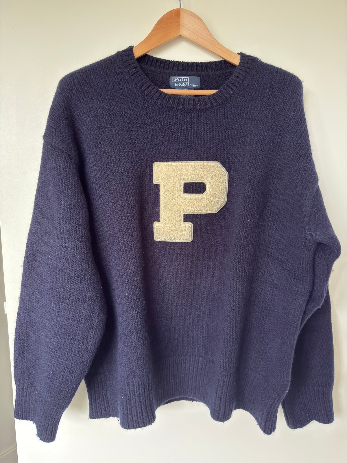 Polo Ralph Lauren gebreide trui  – XL - Z.G.A.N., Ophalen of Verzenden, Zo goed als nieuw, Maat 56/58 (XL), Blauw