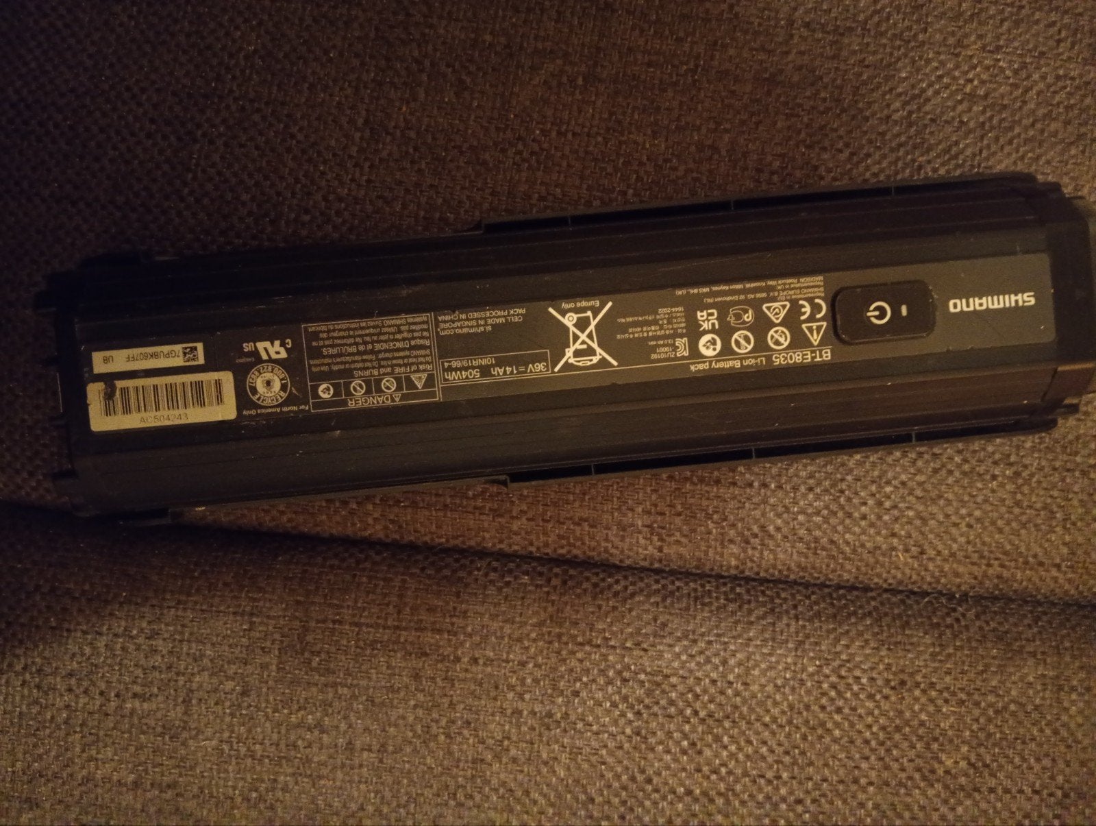 Shimano BT-E8035 Li-ion Accu voor E-bike, Ophalen of Verzenden, Gebruikt