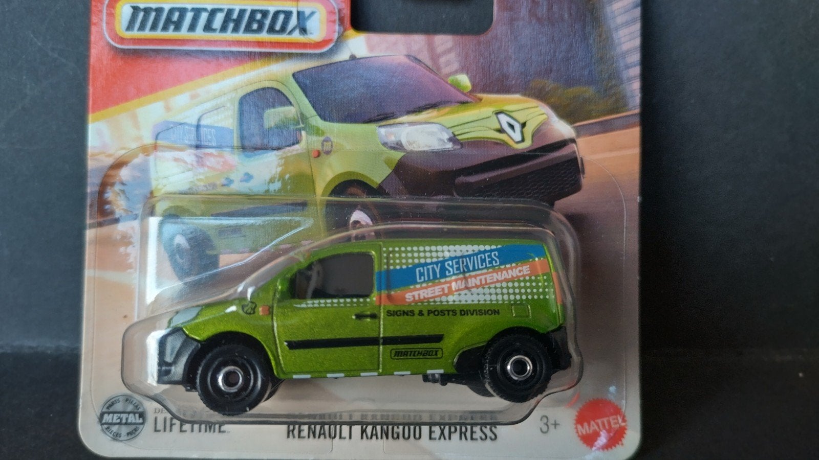 Renault Kangoo Green 1:64 3inch Matchbox Pol, Auto, ., Nieuw, Ophalen of Verzenden