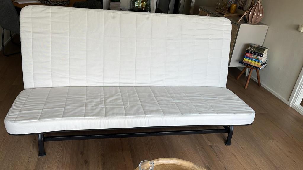 IKEA Beddinge slaapbank - Wit, Huis en Inrichting, Slaapkamer | Slaapbanken, Ophalen, Gebruikt, Wit, Tweepersoons