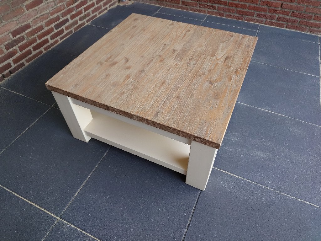Salontafel Lizzano van Pronto 90x90x45, Ophalen, Landelijk Modern, Gebruikt, 50 tot 100 cm