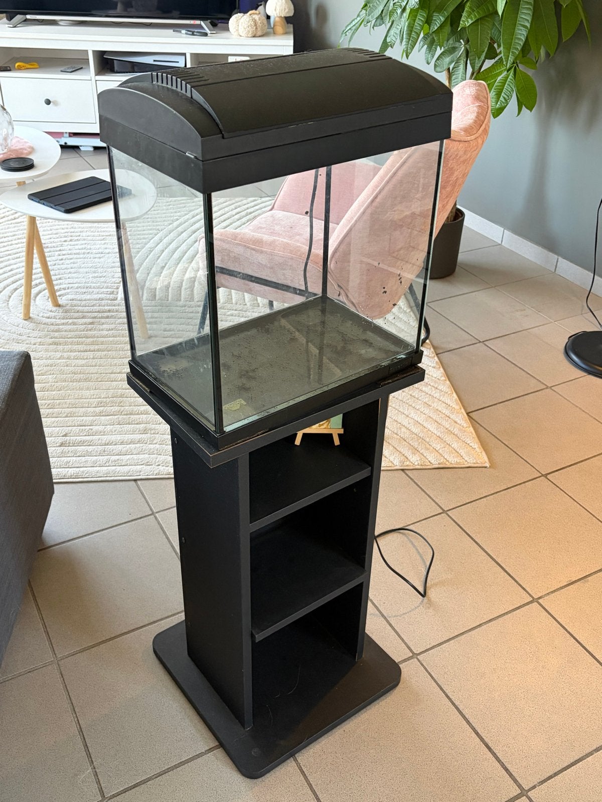 Aquarium met toebehorenen, Ophalen, Verwarming, Leeg aquarium