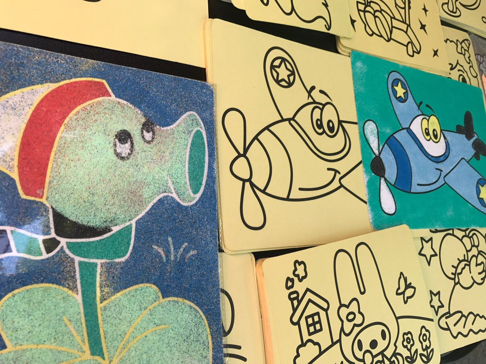 Raamstickers, zandtekeningen en gekleurd zand, Ophalen, Zo goed als nieuw
