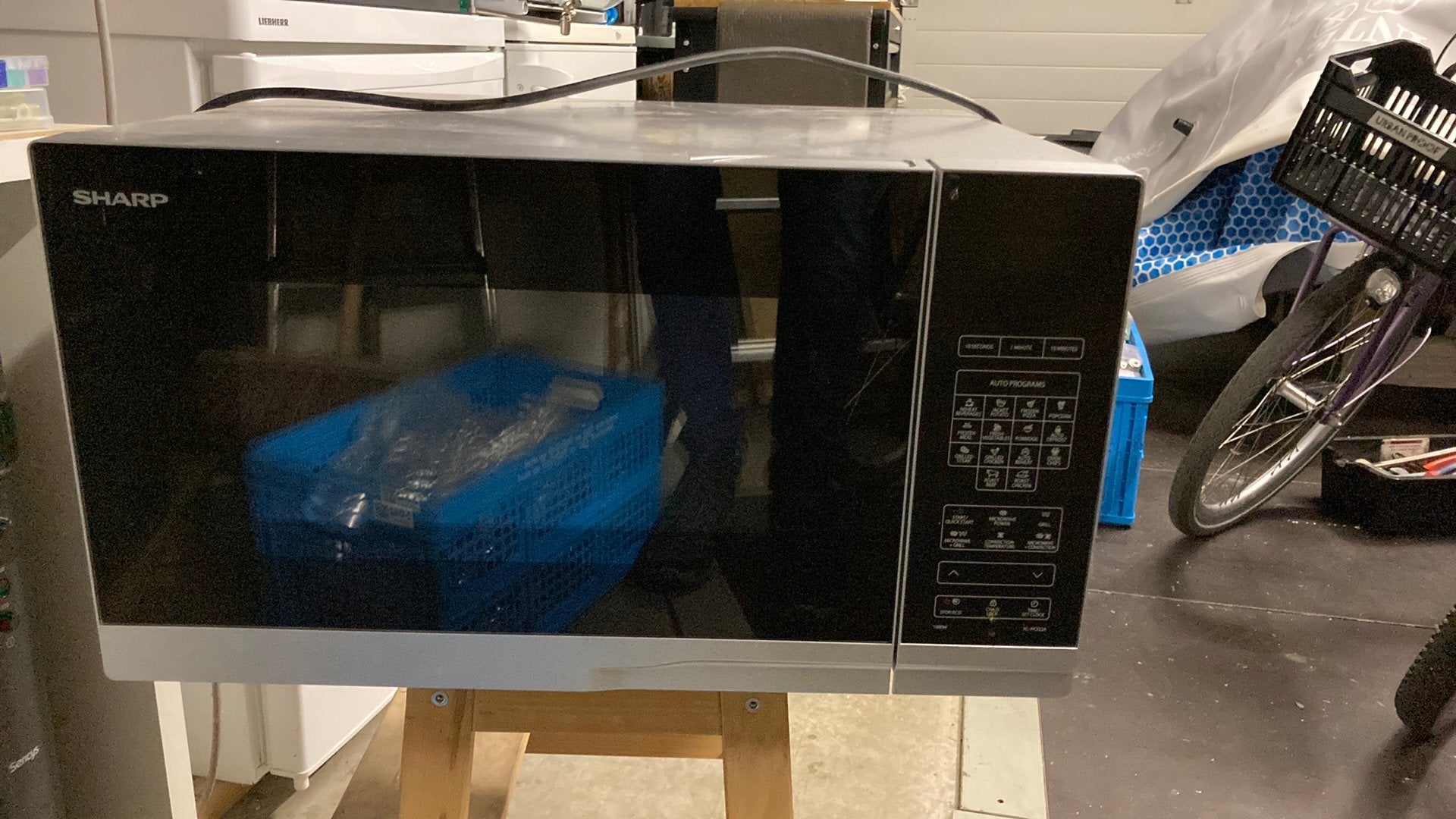 Sharp magnetron, Witgoed en Apparatuur, Ophalen, Combimagnetron, Grill, Zo goed als nieuw