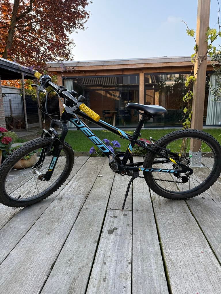 Kinderfiets MTB van Deed 20 inch - 6 versnellingen, Fietsen en Brommers, Fietsen | Jongens, Ophalen, Gebruikt, Velgrem, Handrem