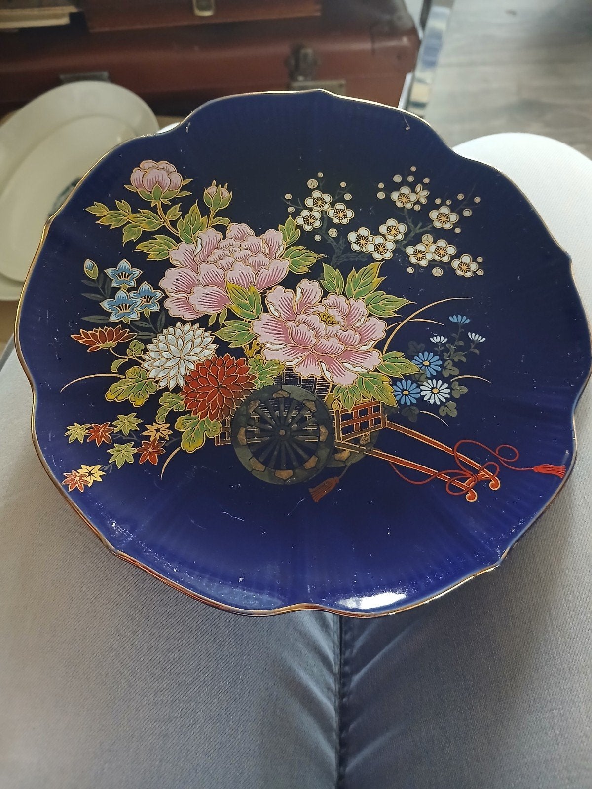 vintage Japans sierbord Aziatisch porselein, Ophalen of Verzenden
