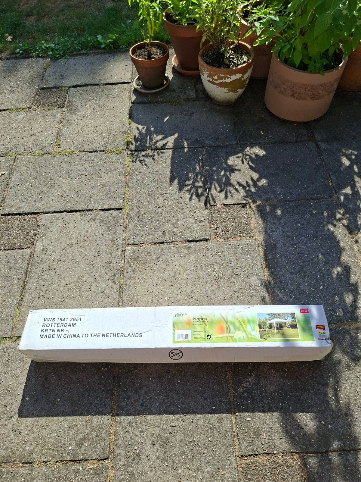 partytent wit 3 bij 3 meter, Ophalen, Partytent, Minder dan 4 meter, Nieuw