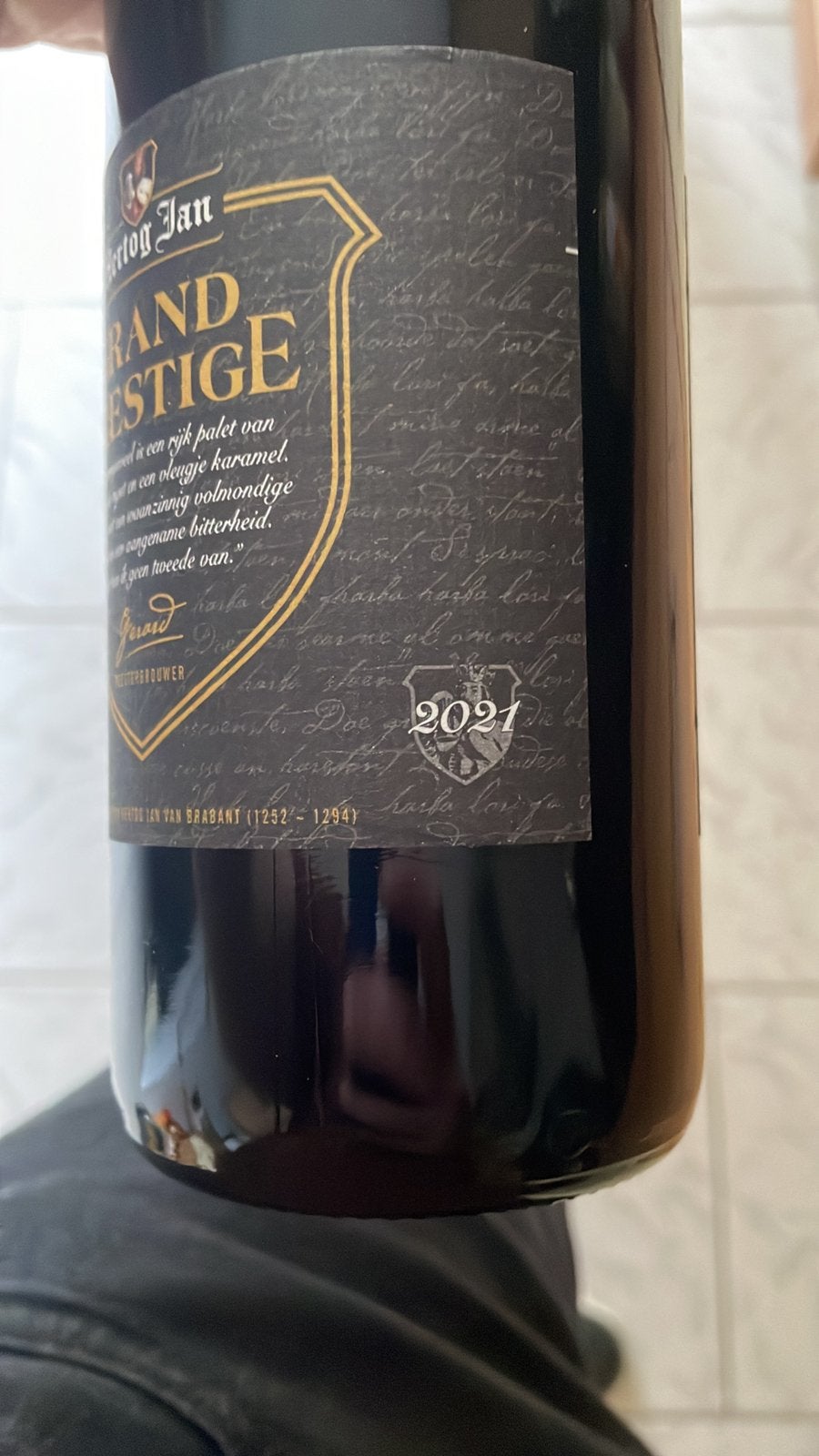 Hertog Jan Grand Prestige 2021, Verzamelen, Biermerken, Ophalen of Verzenden, Nieuw, Flesje(s), Hertog Jan