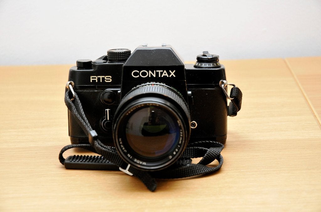 Contax RTS met Yashica ML 135mm F2.8C, Ophalen, Gebruikt, Spiegelreflex, Overige Merken