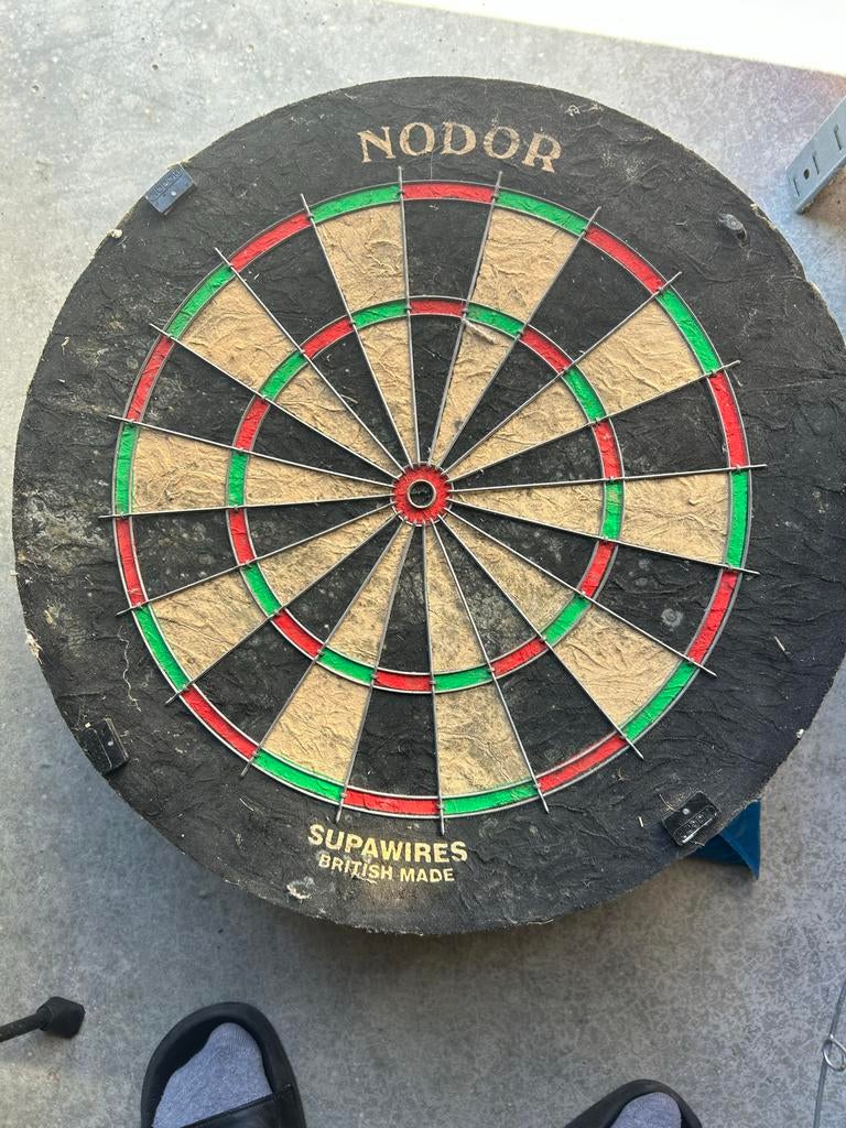 Nodor Supawires Dartbord - Gebruikt, Sport en Fitness, Darts, Ophalen of Verzenden, Gebruikt, Dartbord