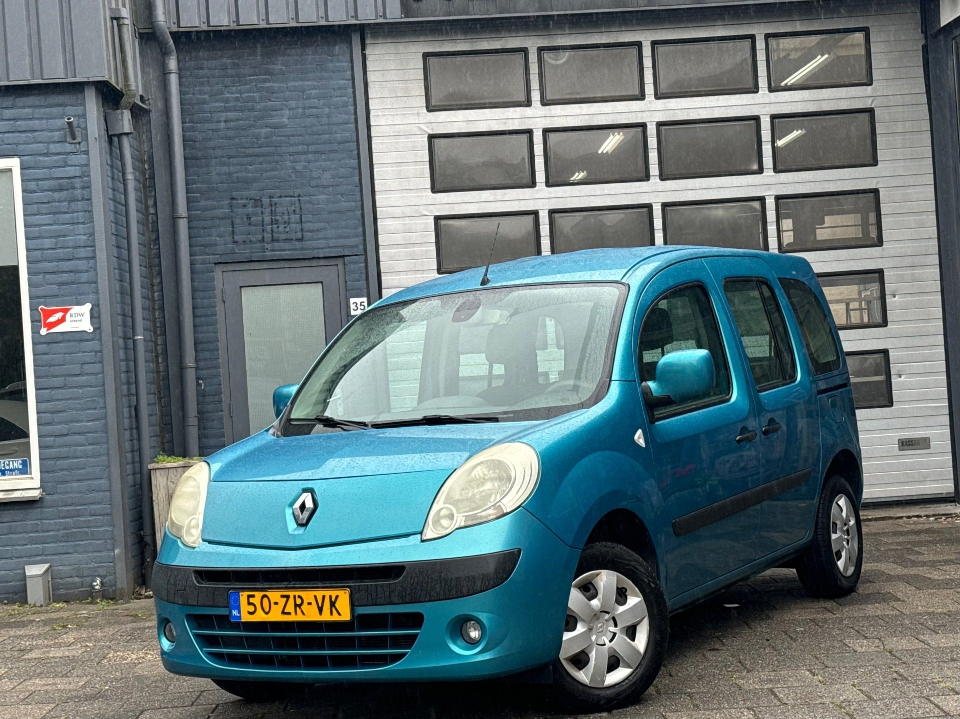 Renault Kangoo Family 1.6-16V Expression | Airco | Trekhaak, Auto's, 1373 kg, Gebruikt, 4 cilinders, Blauw