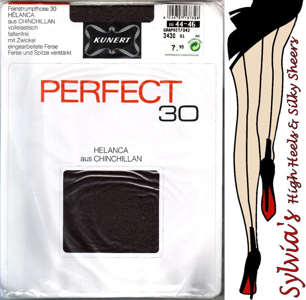 Kunert Perfect 30 Panty - Grafiet/042 - Maat 44-46, Verzenden, Nieuw, Maat 44/46 (L), Kunert
