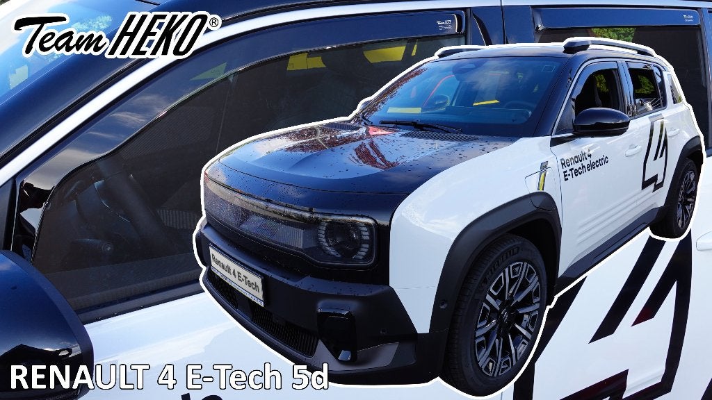 Renault 4 E tech zijwindschermen raamspoilers fenders visors, Ophalen of Verzenden, Nieuw