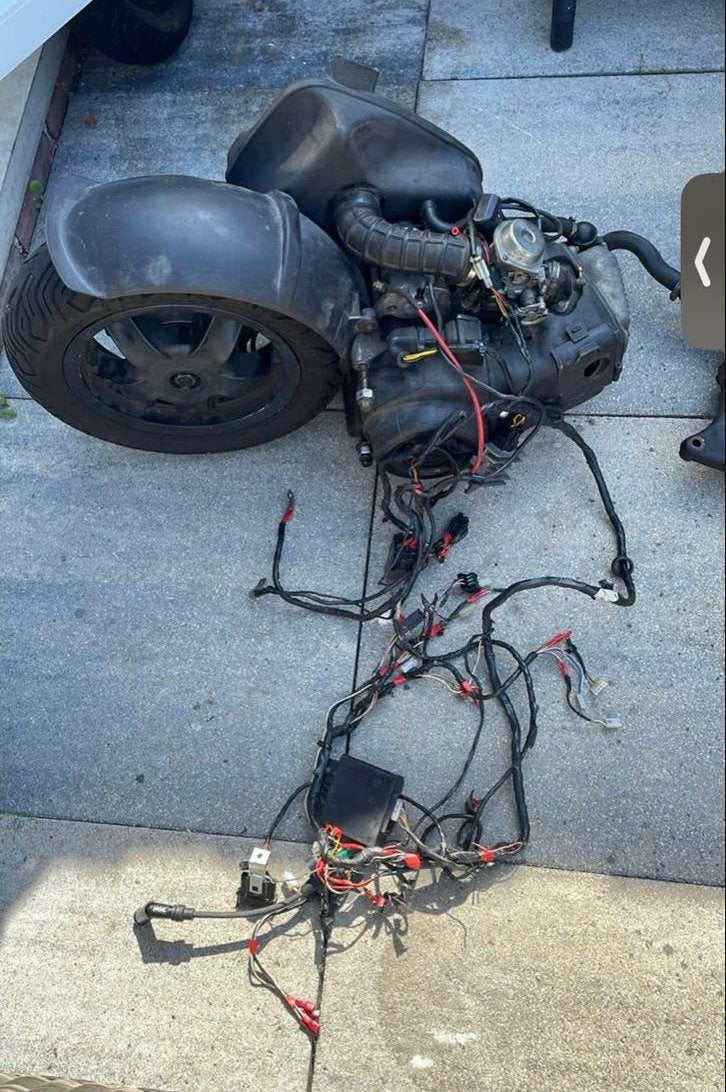 Piaggio Leaderblok 125cc 4T - Complete Motorblok, Ophalen of Verzenden, Gebruikt, Blok, Piaggio