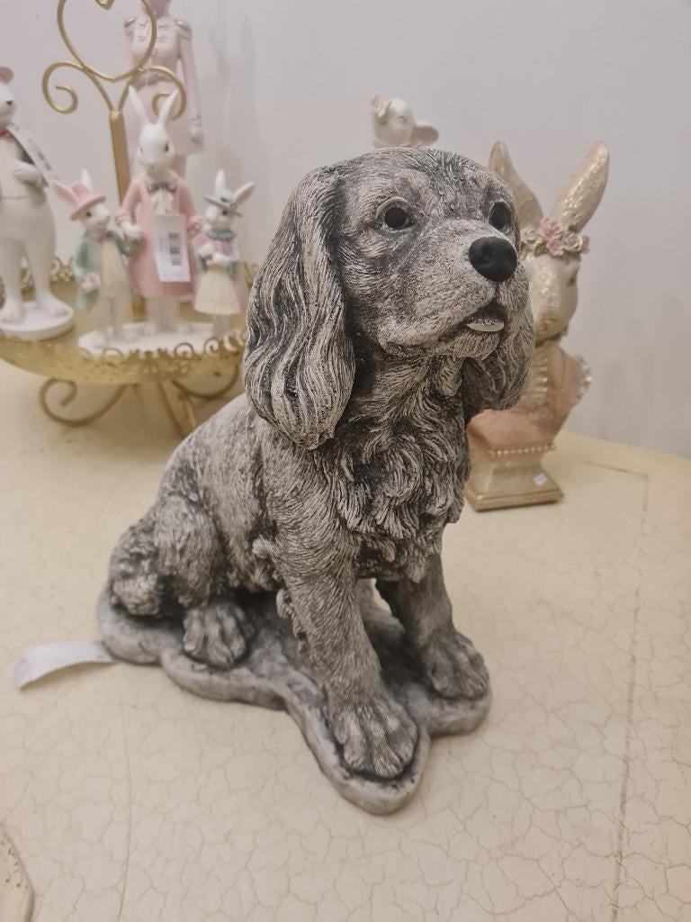 Betonnen tuinbeeld hond winterhard, Belle Vieille Brocante, Nieuw, Ophalen of Verzenden, Jolandamonsieurs@gmail.com